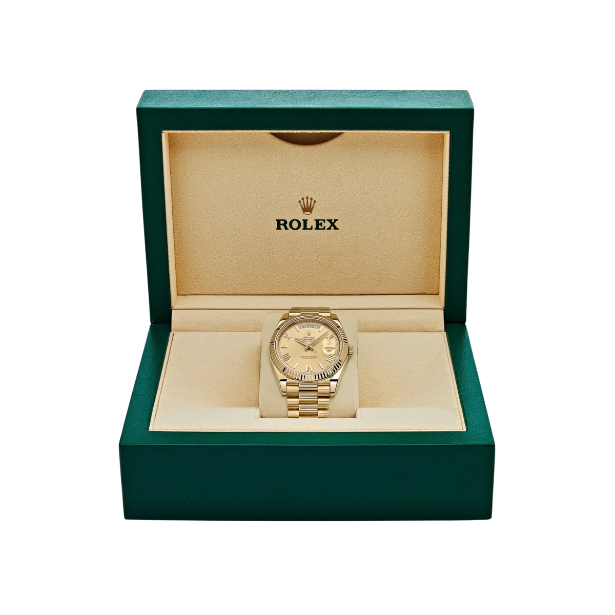Day-Date 40mm Yellow Gold Champagne Roman Dial m228238-0006